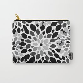 Black and White Burst Carry-All Pouch