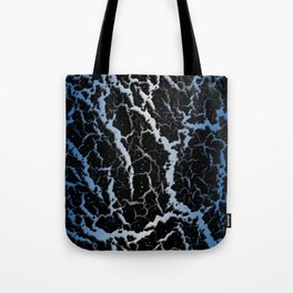 Cracked Space Lava - Blue/White Tote Bag