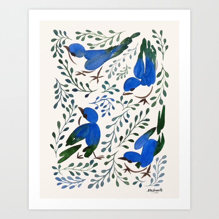 Birds in Summer Art Print