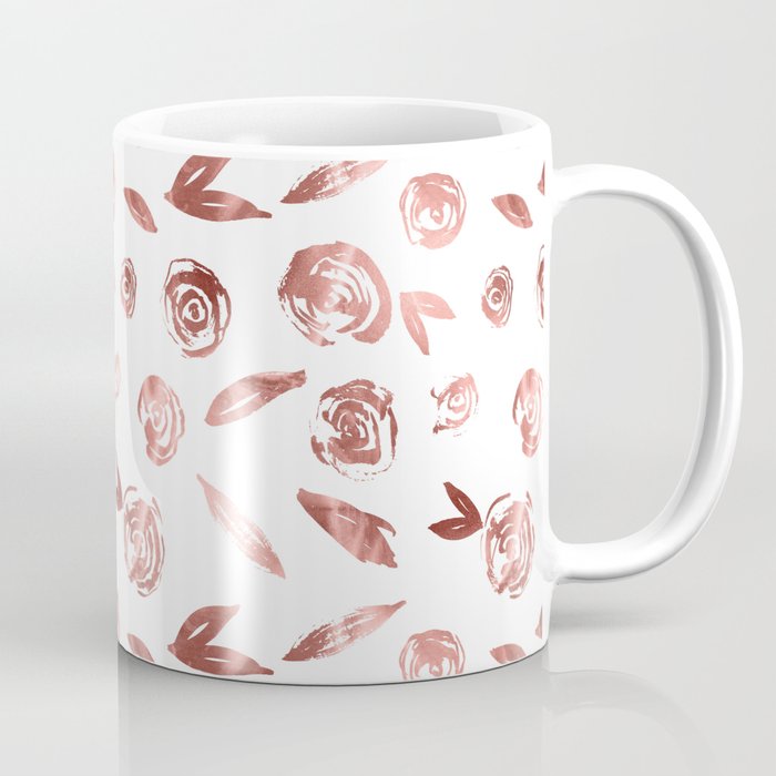 Rosette Rose Gold Coffee Mug