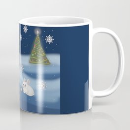 Donkey Rabbit Snowy Christmas  Coffee Mug