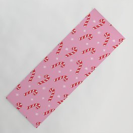 Candy Cane Pattern (pink) Yoga Mat