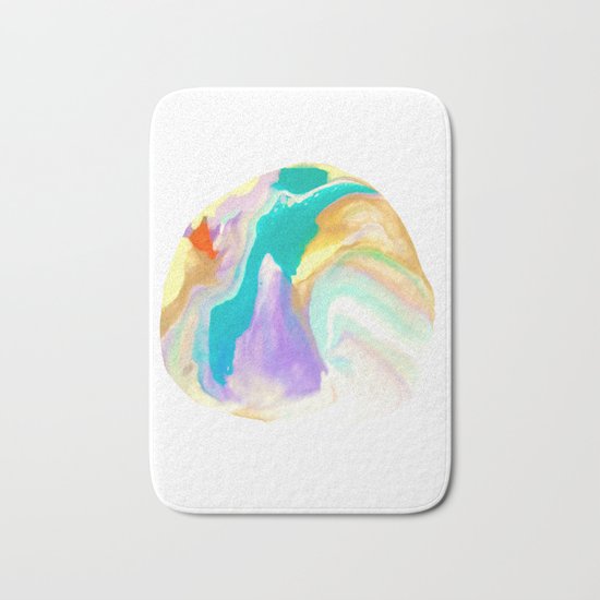 Deep Sea Colorful Surprises Marbling Bath Mat