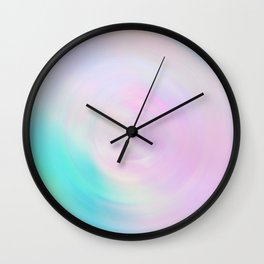 Rainbow retro vortex Wall Clock