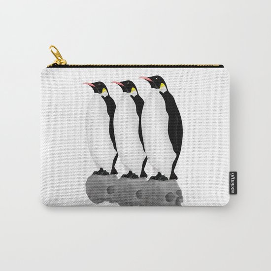 Penguins Standing Guard Carry-All Pouch