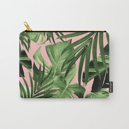 Tropical Jungle Leaves Pattern #11 #tropical #decor #art #society6 Carry-All Pouch | Beach Vibes, Blush Pink, Tropical Leaves, Jungle Vibes, Botanical, Home Decor, Tropical Jungle, Photo, Cali Vibes, Interior Decor 