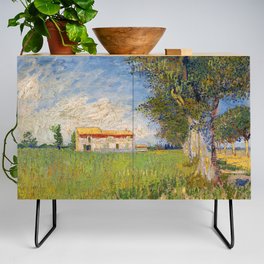 Vincent van Gogh "Farmhouse in a wheat field" Credenza