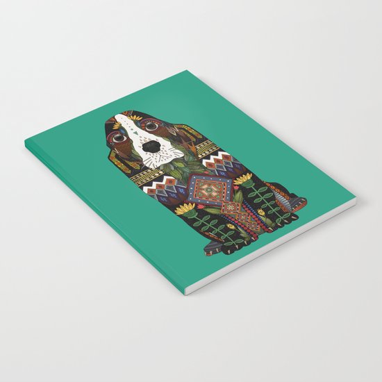 Basset Hound jade Notebook