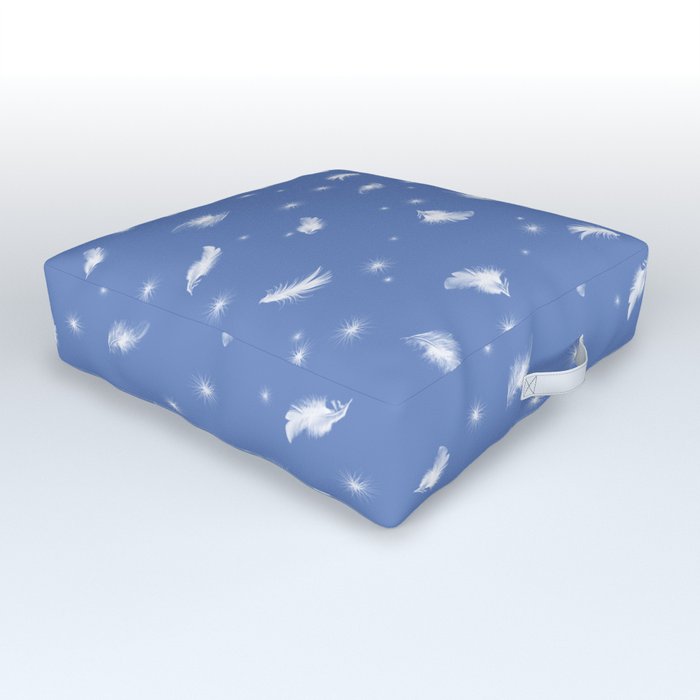BLUE HEAVEN  pastel colors pattern  Outdoor Floor Cushion