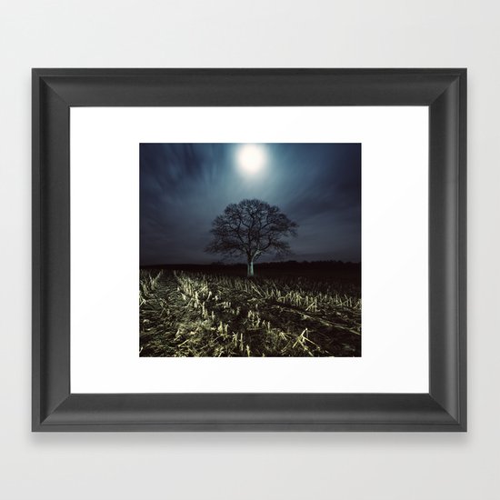 Rushing Clouds Framed Art Print