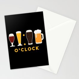 Beer O'clock Funny Stationery Card