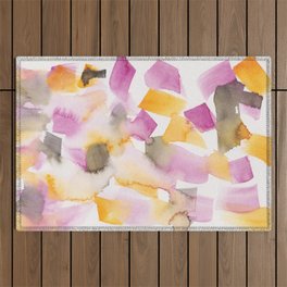 30   |Abstract Watercolor | April 2021 | Abstract Painting Outdoor Rug