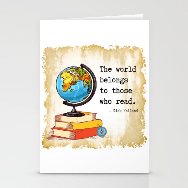 The World Belongs to Readers Stationery Cards