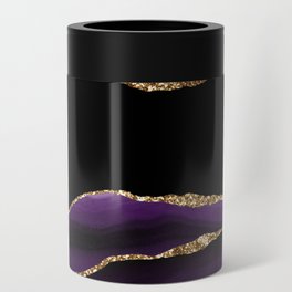 Purple & Gold Agate Texture 11 Can Cooler