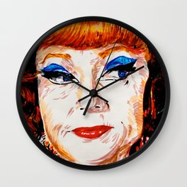 Agnes Moorehead Wall Clock | Halloween, Agnesmoorehead, Drawing, Judgment, Scowl, Ink Pen, Witch, Marker 