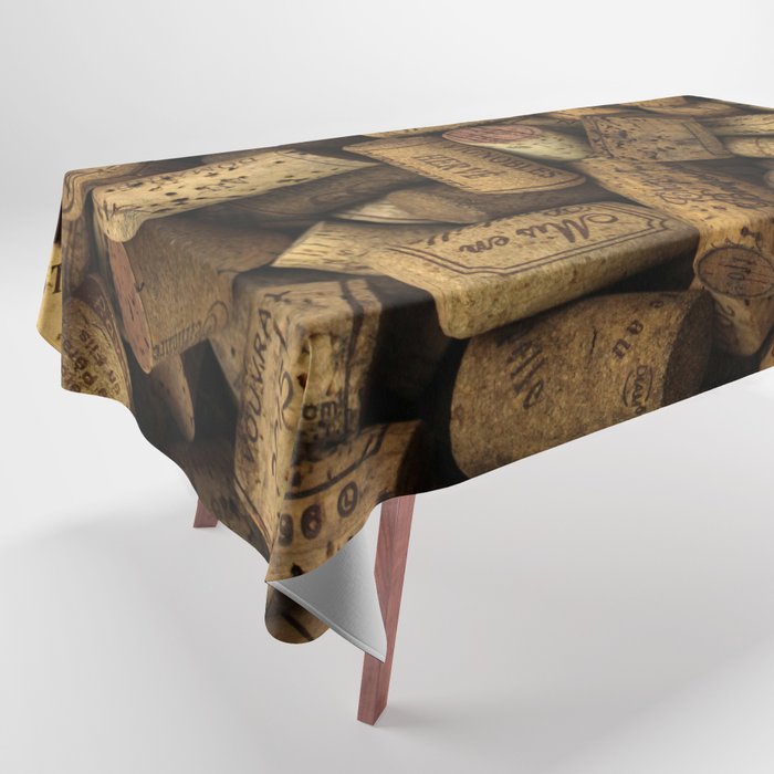 Vintage Wine Bottle Corks Tablecloth by Jo Rymell Society6