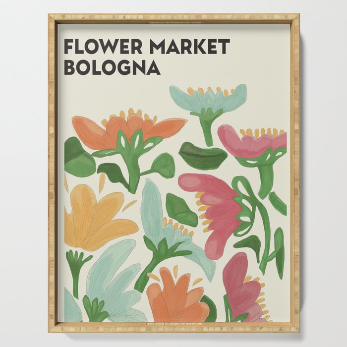 Flower Market Bologna Serving Tray