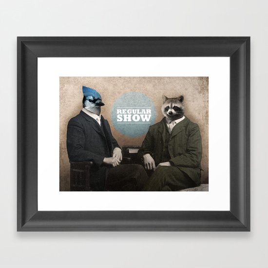 Mordecai & Rigby Framed Art Print