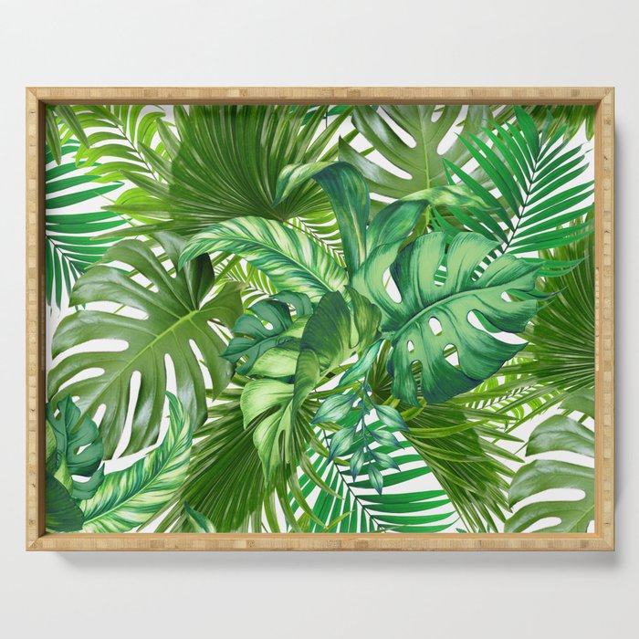 green tropic Serving Tray