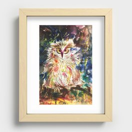 Nightly Curiousity Recessed Framed Print