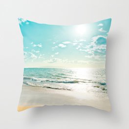 Kamaole Beach Sunset Jewel Throw Pillow