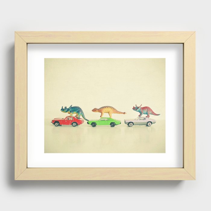 Society6 ケース Circling Horses by Cassia Beck Dinosaurs Ride Cars Art Print by Cassia Beck | Society6