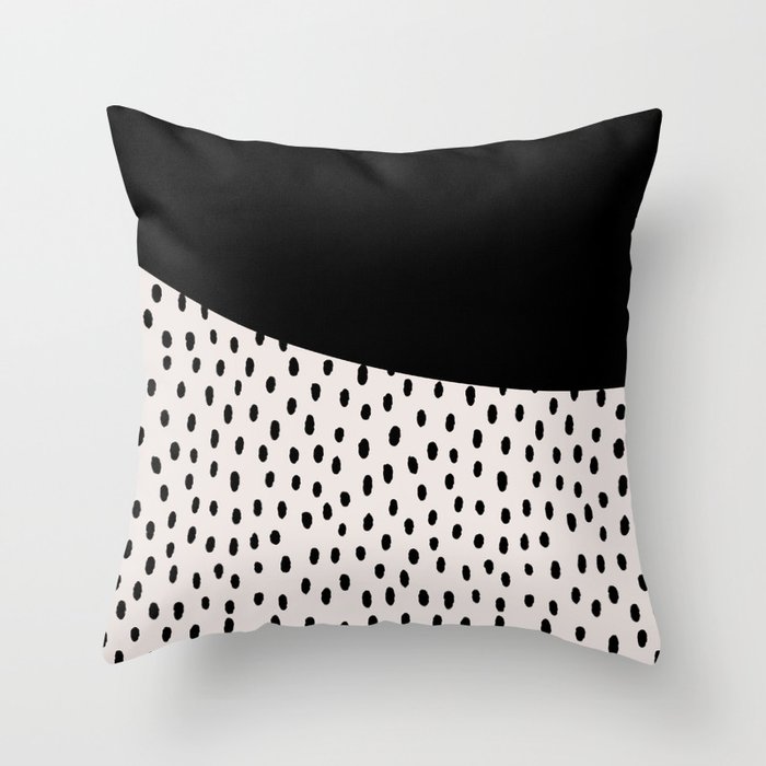 Black and store ivory pillows