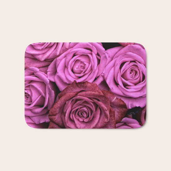 Pink Roses Bath Mat