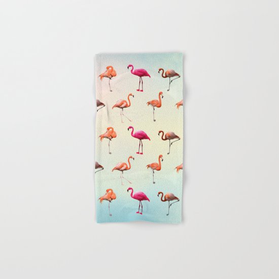 Pink flamingos Hand & Bath Towel