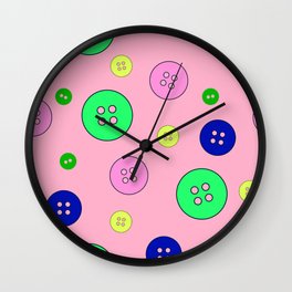 Abstract colorful buttons seamless pattern, textile, surface pattern Wall Clock | Vectorbuttons, Smallbuttons, Digital, Buttons, Buttonornament, Colorfulbuttons, Graphicdesign, Pattern, Bigbuttons, Seamlesspattern 