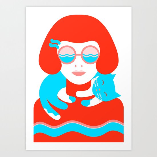 Cool for Cats Art Print