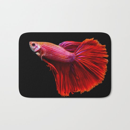 Siamese fighting fish Bath Mat