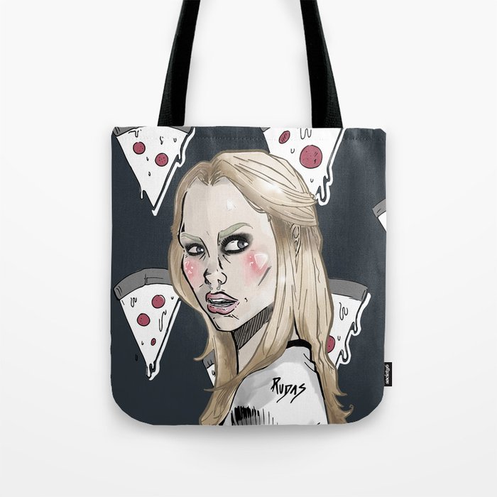 Crazy for pizza Tote Bag