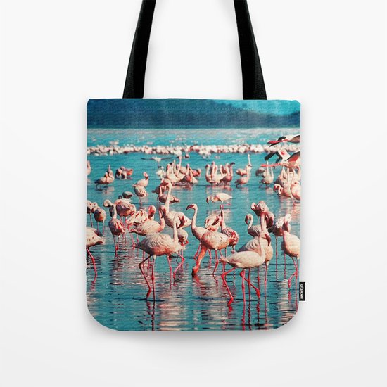 Pink flamingos Tote Bag