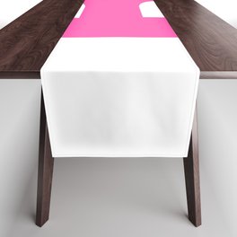 Letter B (Pink & White) Table Runner