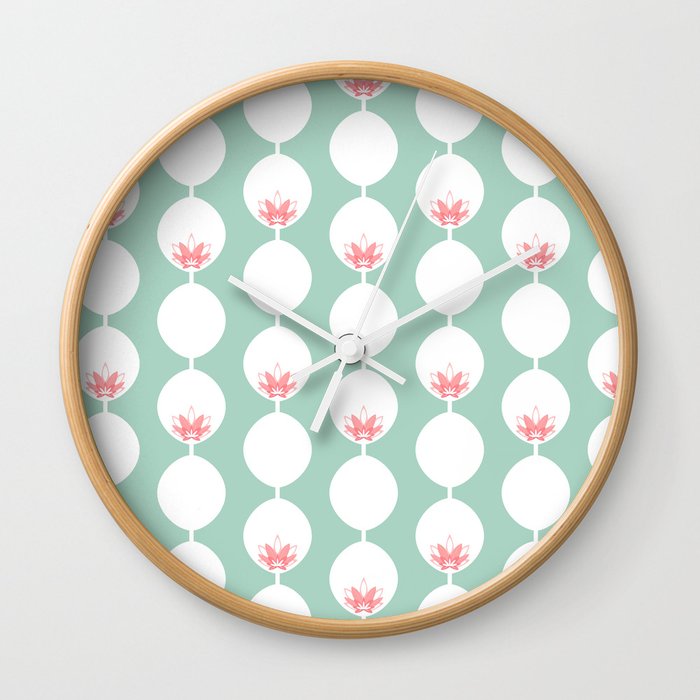 Art deco lotus Wall Clock