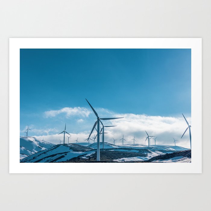 The Wind Farm (Color) Art Print