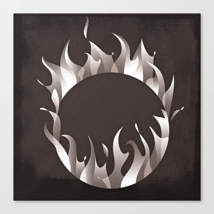 Burning Ring of Fire Canvas Print