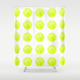 Tennis ball pattern Shower Curtain