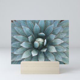 Tranquil Blue Glow Mini Art Print | Blueagave, Blueplant, Garden, Botanical, Color, Desert, Blue, Flora, Digital, Tranquil 