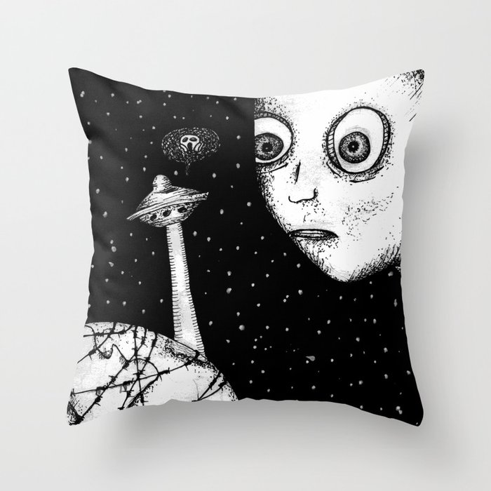 "Don't worry" - Anxiety and Gretel Throw Pillow