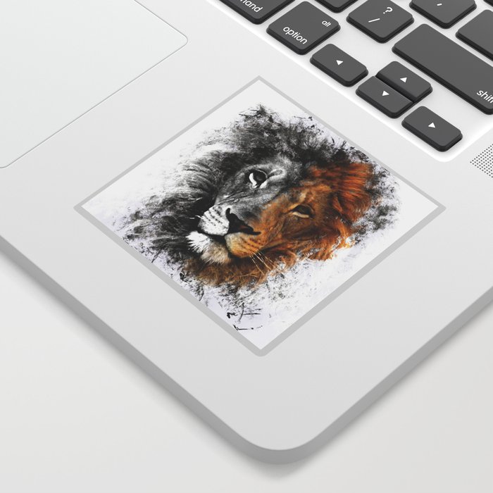 Two Face Lion  Sticker