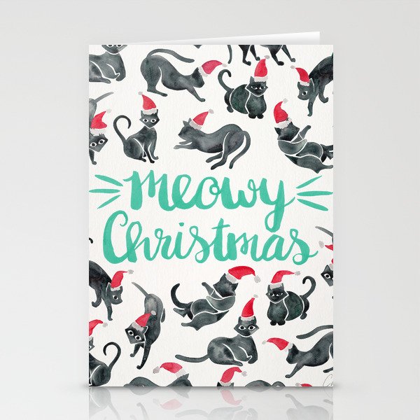 Meowy Christmas – Mint Type Stationery Cards