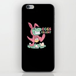 T-rex Easter Bunny Funny Pun Eggs Cellent iPhone Skin