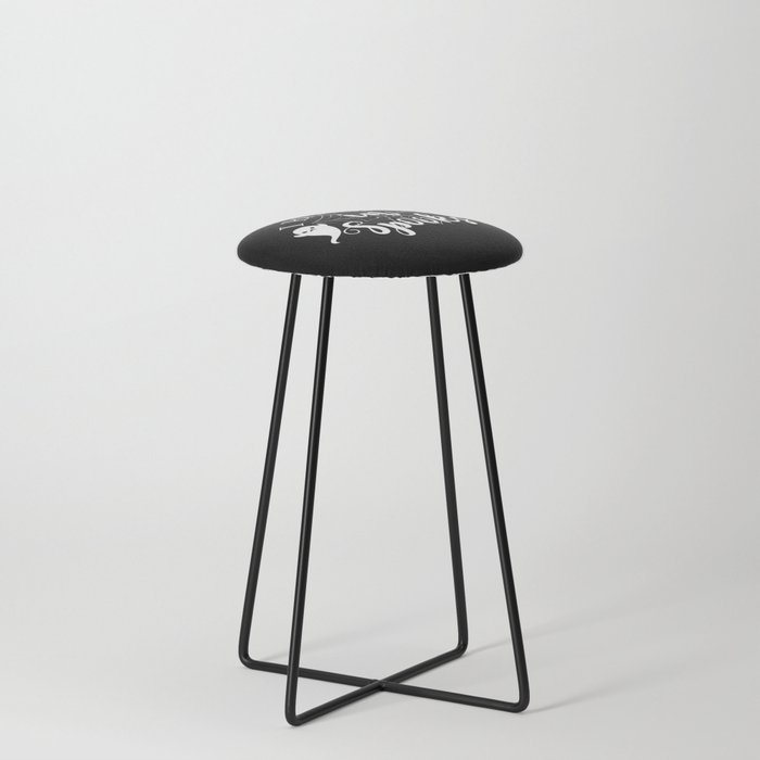I Believe In Spooks Halloween Cool Ghosts Counter Stool