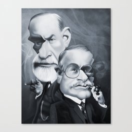 Sigmund Freud and Carl Jung Canvas Print