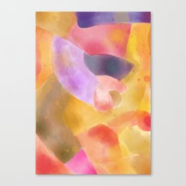 Abstract watercolor composition Canvas Print
