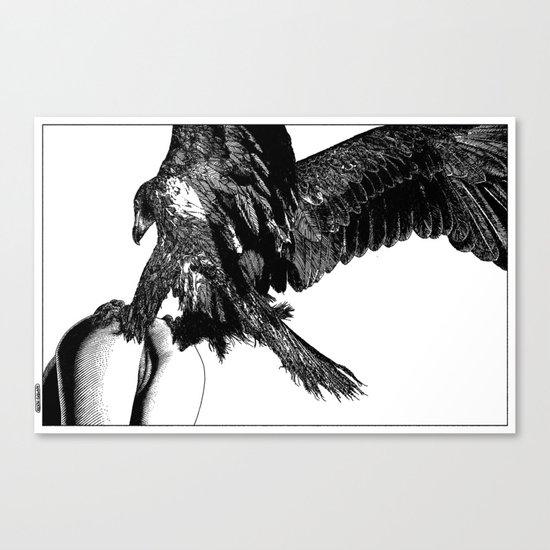 asc 636 - La fauconnière (Bird of prey) Canvas Print