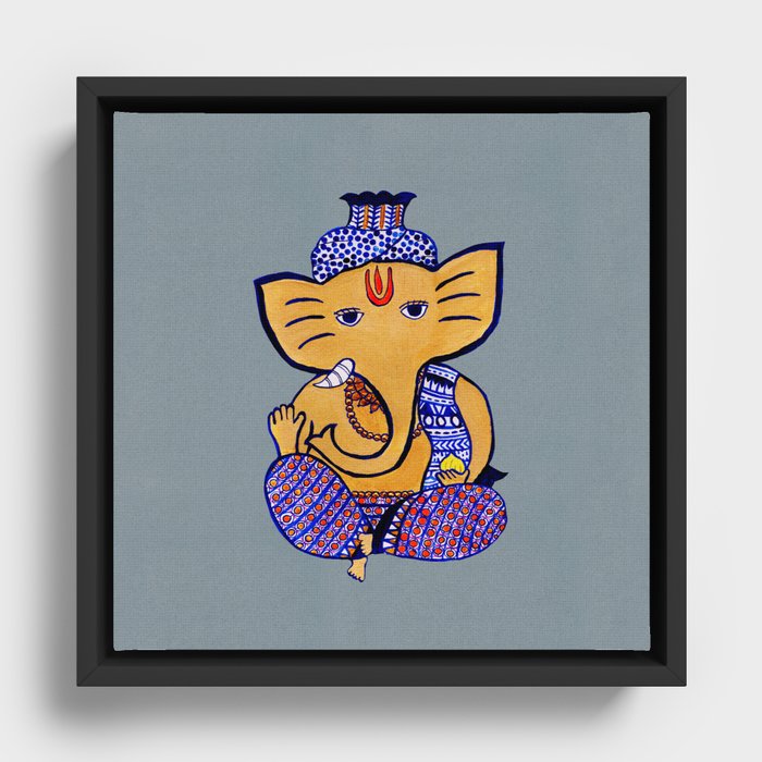 Ganesha Framed Canvas