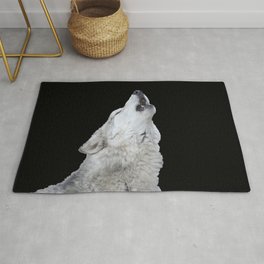 Howl of the wolf Rug